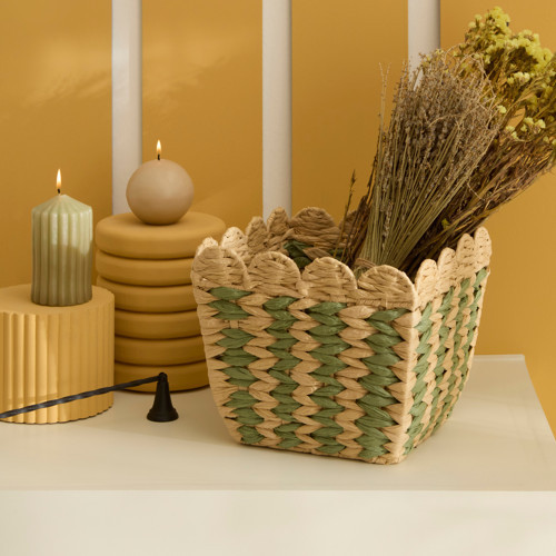 Knit Dekoratif Sepet Organizer 25x25x22 cm
