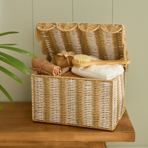 Nelia Kapaklı Organizer Sepet 39x27,5x22 cm