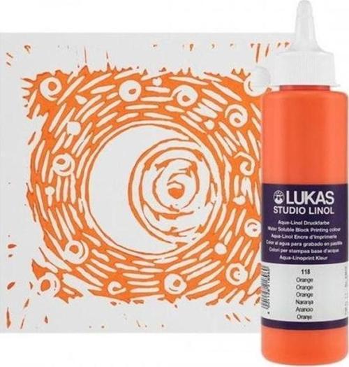 Studio Linol Baskı Boyası Su Bazlı 250 ml. Orange
