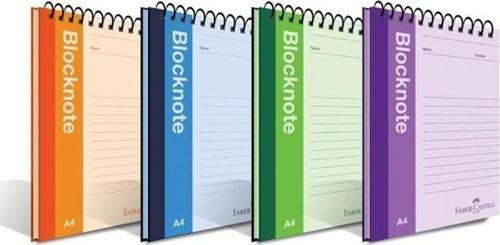 Faber-Castell Bloknot Canlı Renk A4 80 yp. Düz