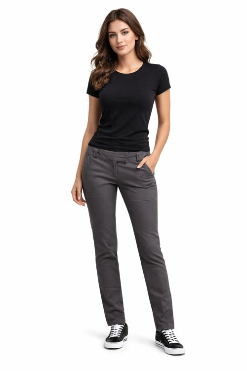 Kadın Düşük Bel Kanvas Pantolon Rebecca BGL-ST05642