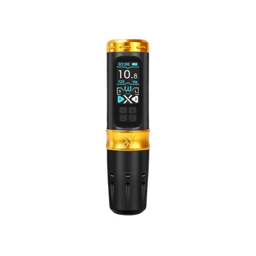 UNI-X Wireless Pen 4.0mm Stroke Gold Kablosuz Dövme Makinesi