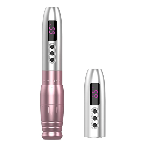 Lola Air Pro Pink X2 Power Kablosuz PMU Pen Makinesi – Çift Bataryalı Ayarlanabilir Stroke