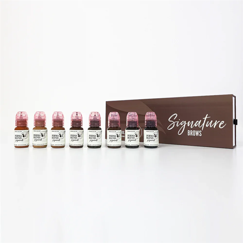 Blend Signature Brow Set 8'li Kalıcı Makyaj Kaş Pigmenti Seti 8x15ml