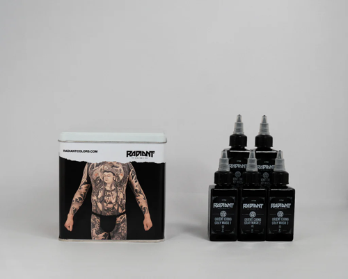 Colors Orient Ching Graywash Dövme Boyası Seti 5 x 2 oz - 60 ml