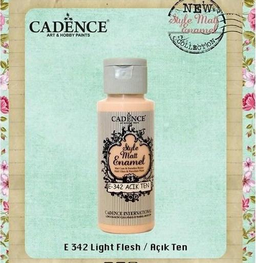 Style Matt Enamel Cam & Porselen Boyası 59 ml. E-342 Açık Ten