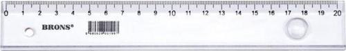 Plastik Cetvel 20 cm