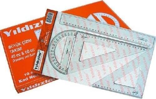 Plastik Büyük Çizim Takımı