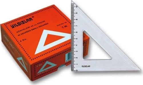 Plastik Gönye Küçük 45 Derece 11 cm