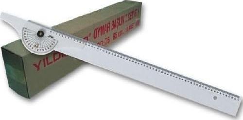 Plastik Oynar Başlıklı T Cetveli 65 cm.