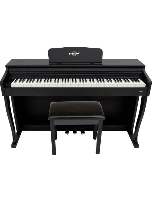MK-900 BK Dijital Konsol Piyano (Tuş Hassasiyetli, 88 Tuşlu, Kapaklı) - Kulaklık ve Tabure Hediyeli