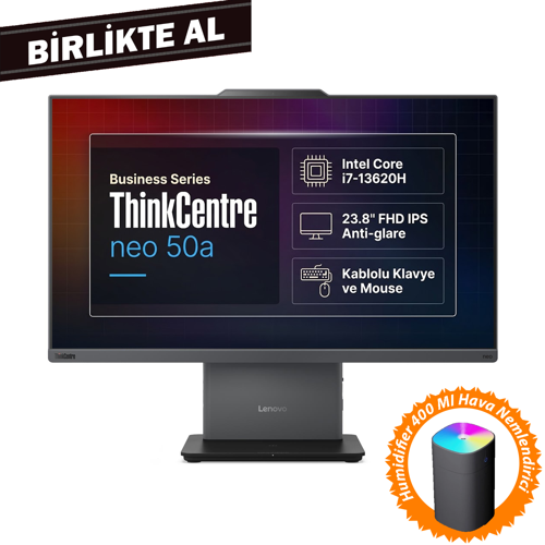 ThinkCentre Neo 50a G5 i7-13620H 32GB 1TB SSD 23.8" W11P AIO+Hava Nemlendirici 12SC001XTR 023