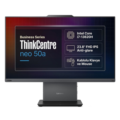 ThinkCentre Neo 50a G5 Intel Core i7-13620H 32GB 4TB SSD 23.8" Fdos All In One 12SC001XTR 002