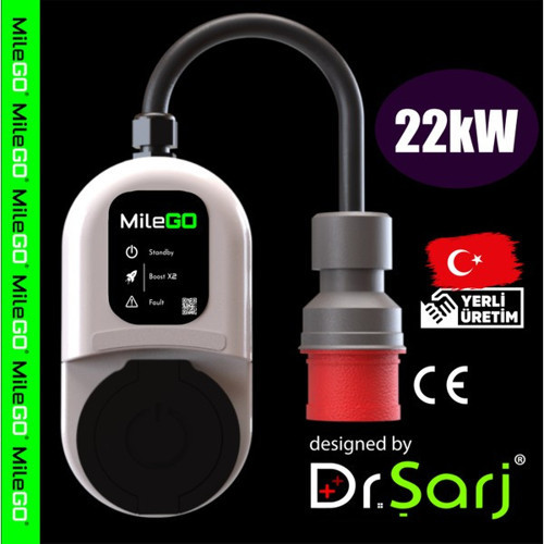 22Kw 11Kw Şarj İstasyonu Taşınabilir Elektrikli Araç Şarj Cihazı Ce Sertifikalı Tip 2 16A/32A