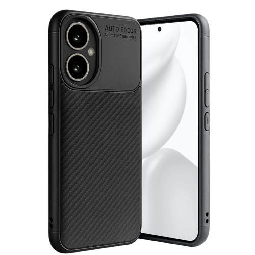 Honor 400 Kılıf Auto Focus Karbon Kapak - Siyah