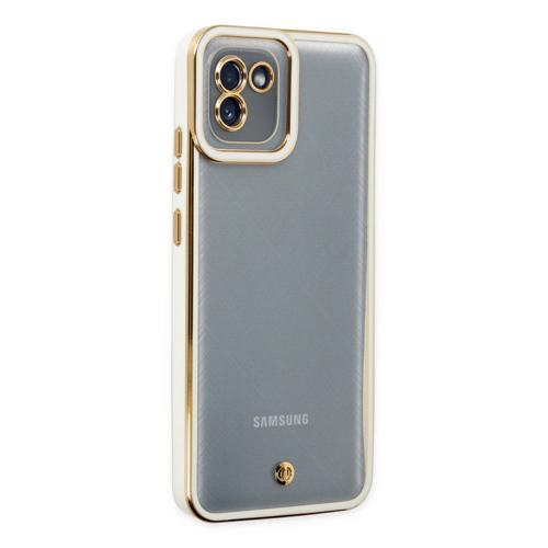 Samsung Galaxy A03 Kılıf Liva Lens Silikon - Beyaz