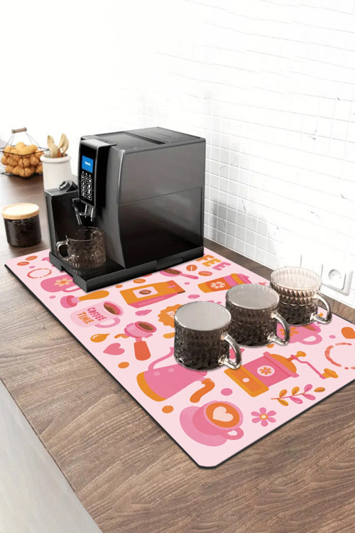 Barista Kahve Barı Matı 40x90cm Espresso Makinesi Çaycı Altlığı Happy Roast