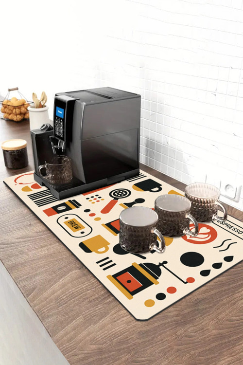 Barista Kahve Barı Matı 40x90cm Espresso Makinesi Çaycı Altlığı Kahve Atölyesi