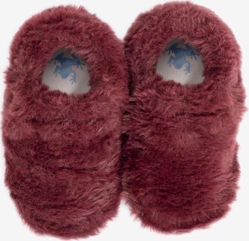 Furry Furry Bordo Kürk Barefoot Patik (Hediye Seti)
