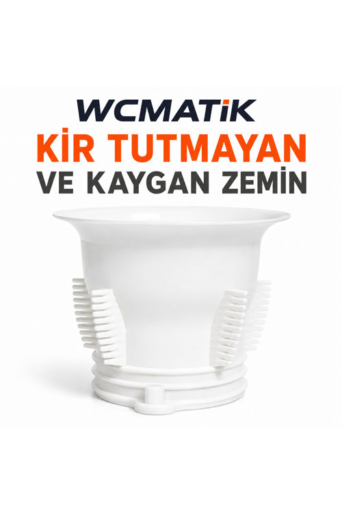 Wcmatik Alaturka Tuvalet Kapağı | Koku Önleyici Wc Gider Kapağı Beyaz
