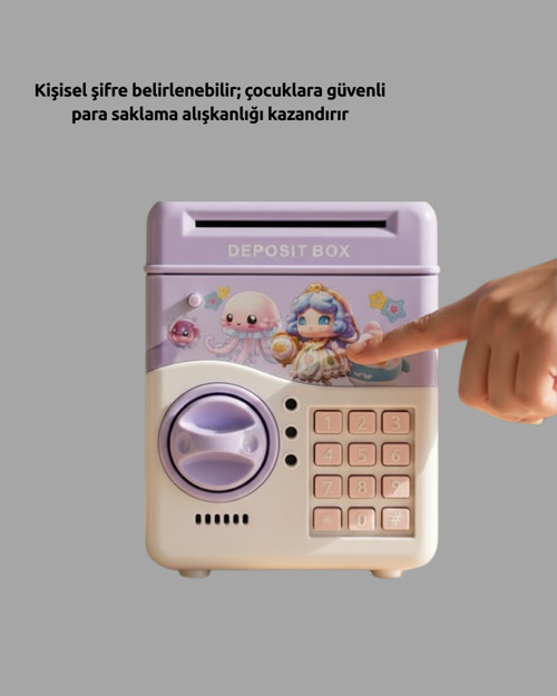 SAM51 MÜZİKLİ IŞIKLI KUMBARA MOR