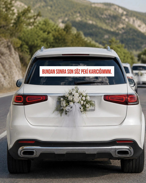 Bundan Sonra Son Söz Araba Arkası konvoy Yazısı – 100 × 15 cm