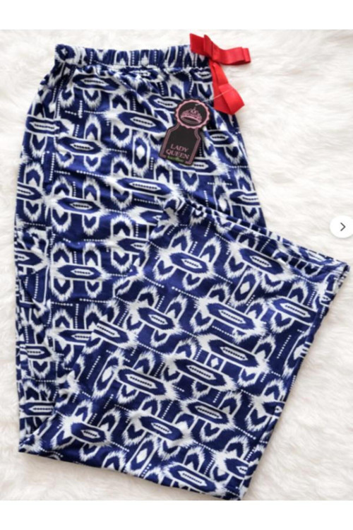 Likralı Ring Viskon Battal Beden Pijama Altı 6020