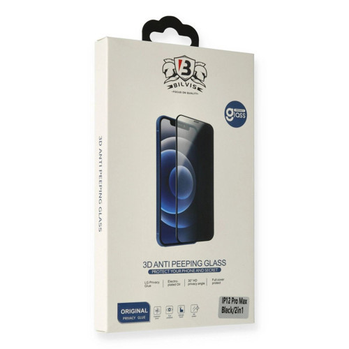 Markasız Ucuz İphone 7 Plus Bilvis Hayalet Cam Ekran Koruyucu - Siyah