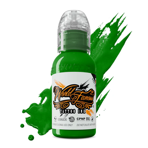Famous Ink Oleg Light Green Açık Yeşil Dövme Boyası 1oz - 30ml