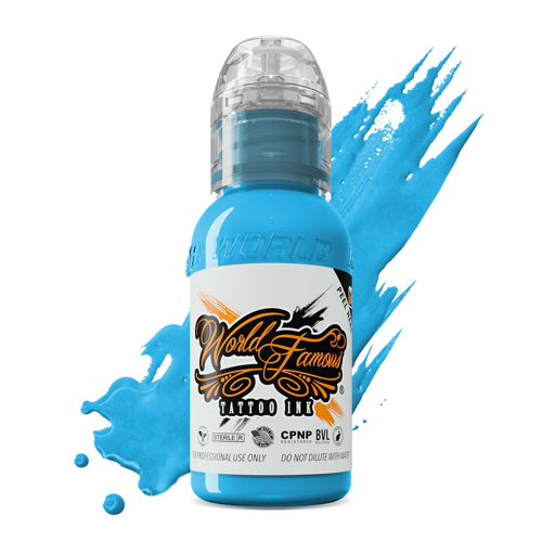 Famous Ink Light Wave Açık Mavi Dövme Boyası 1oz - 30ml