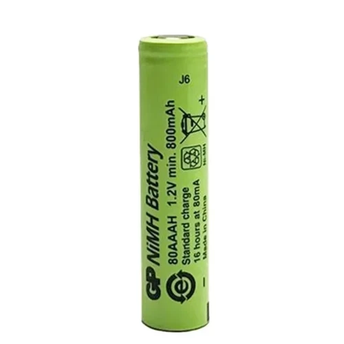 1.2 Volt 800 Mah Düz Kafa Şarjlı Aaa İnce Kalem Pil 80Aah