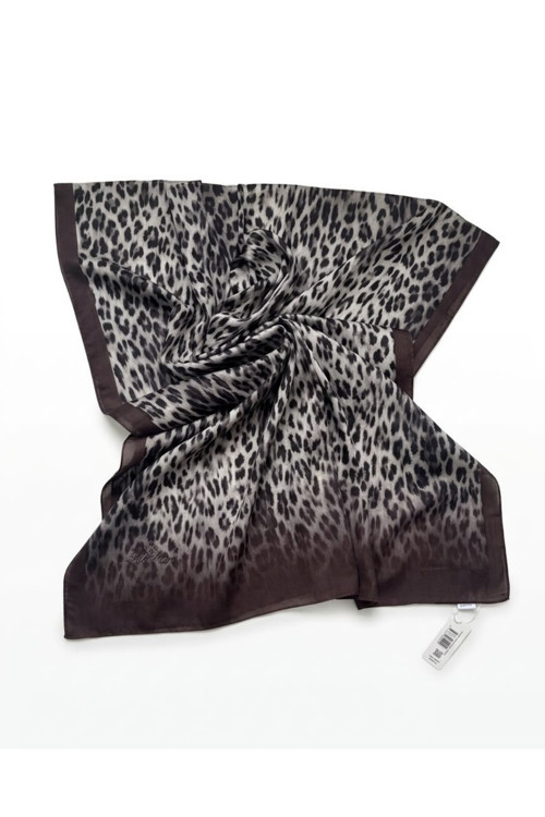 Leopar Desen Pamuklu 90X200 Soft Şal
