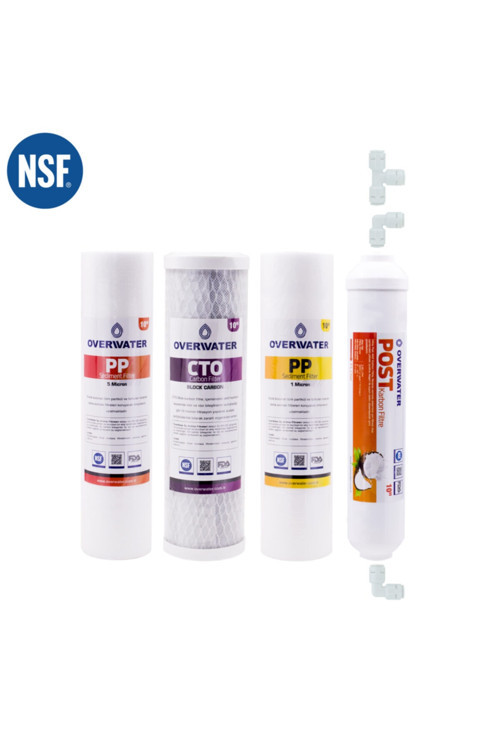 Açık Kasa Su Arıtma Cihazı 4 Lü Filtresi Seti Aşamalı ( Membransız Set ) Fsn4