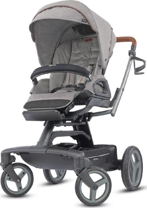 Quad Tek El Tek Hamle ile Açılıp Katlanabilen Çift Yön Bebek Arabası - Derby Grey