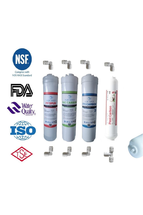 ( Membransız ) 12" Inline 4lü Su Arıtma Filtresi Kapalı Kasa Cihaz Uyumlu