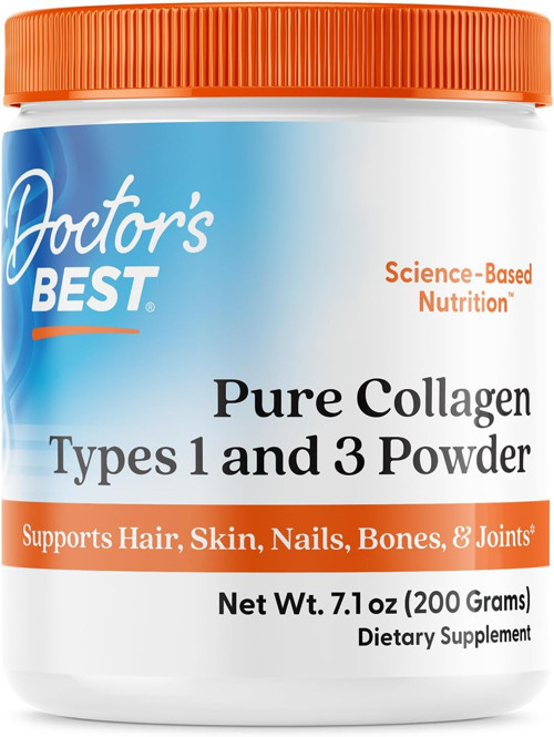 Pure Collagen Types 1 & 3 Promotes Healthy Skin Hair & Nails – Bone & Joint Support 200 g