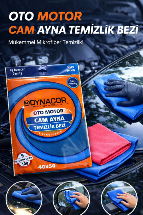 Sihirli İz Bırakmaz Mikrofiber Cam-Ayna Yüzey Bezi 40X50
