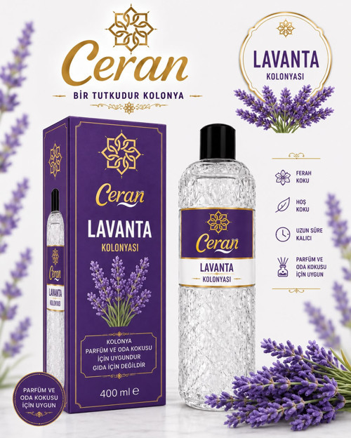 LAVANTA KOLONYASI 5 LİTRE 400 ML KOLONYA HEDİYELİ