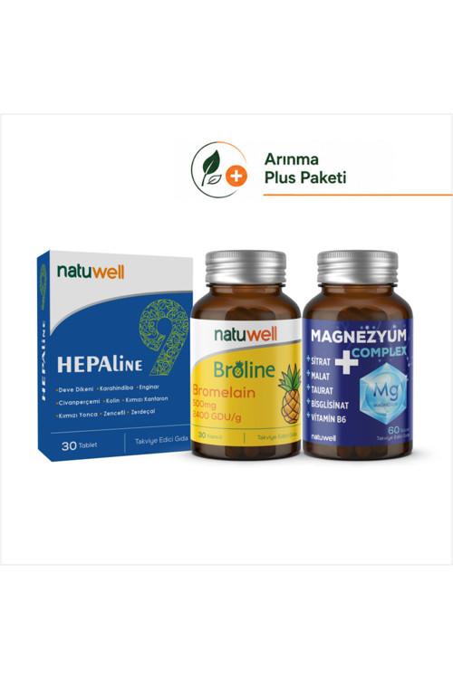 Hepaline 30 Tablet ve Broline 30 Kapsül ve Magnezyum Complex 60 Tablet