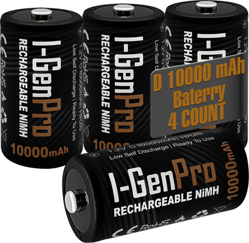 D Boy 10000 mAh Ni-MH 1.2 V Şarjlı Pil 4'lü Paket