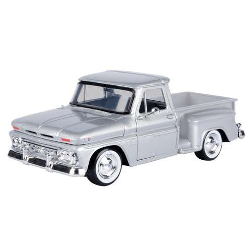 Motormax 1966 GMC C1000 Fenderside 1/24 Gümüş Model Araba