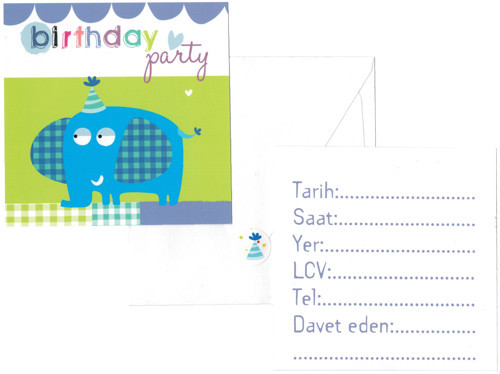 Birthday Party Davetiye