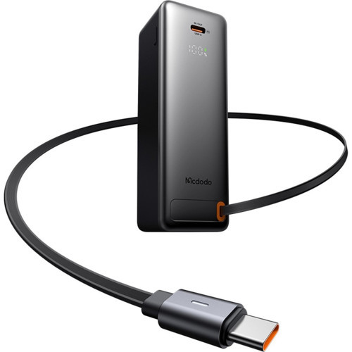 MC-3181 10000mAh 3-in-1 30W Dahili Kablolu LED Ekranlı Powerbank (UK/US/EU)