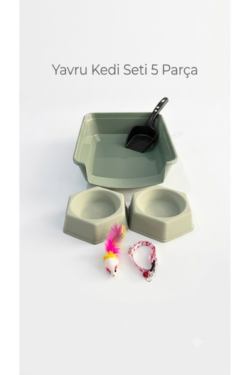 Yavru Kedi Seti 5 Parça – Yeni Dostunuzun Tüm Temel İhtiyaçları Tek Pakette!