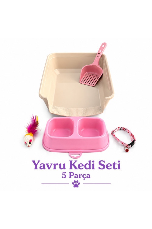 Yavru Kedi Seti 5 Parça – Yeni Dostunuzun Tüm Temel İhtiyaçları Tek Pakette!