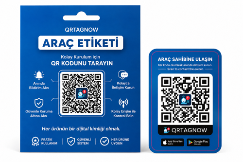 QrTagNow Dijital Araç Etiketi , Anonim İletişim