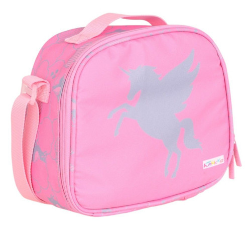 Kids Pembe Pegasus Desenli Kız Çocuk Isı Yalıtımlı Okul Beslenme Çantası