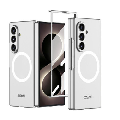 Z Fold 8 Ultra Kılıf Wireless Şarj Özellikli Zore Kıpta M-safe Kapak Z Fold 8 Ultra GKK - Gümüş