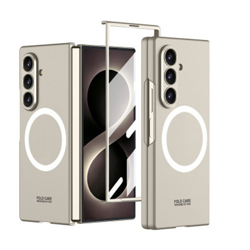 Z Fold 8 Ultra Kılıf Wireless Şarj Özellikli Zore Kıpta M-safe Kapak Z Fold 8 Ultra GKK - Titanyum