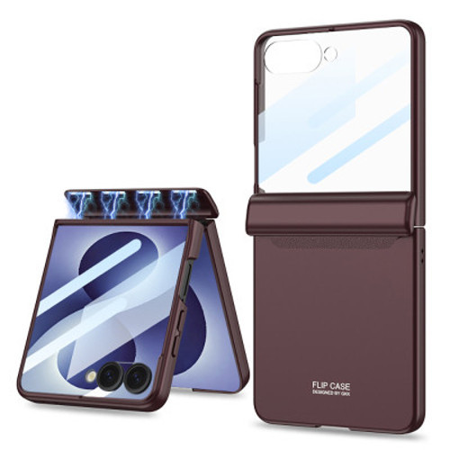 Z Flip 8 Kılıf Zore M-Magnet Kılıf Z Flip 8 GKK - Koyu Mor